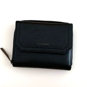 Matt & Natt Vegan Small Black Zip Around Wallet with Front Pocket